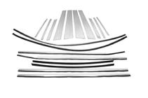 BMW X6 F16 2014-2019 Set ornamente geamuri (18 buc) foto 2