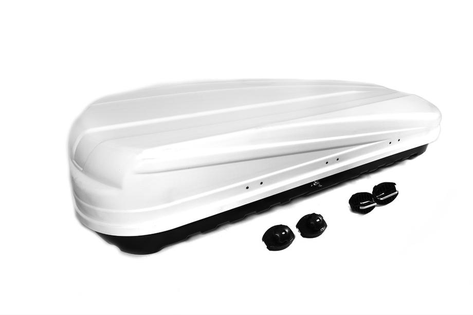 Cutie portbagaj auto dubla deschidere KX alb mat (520 L) Image