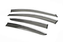 Chevrolet Cruze 2009–2015 Deflectoare geam cu ornament cromat SD (4 buc, ABM) foto 3