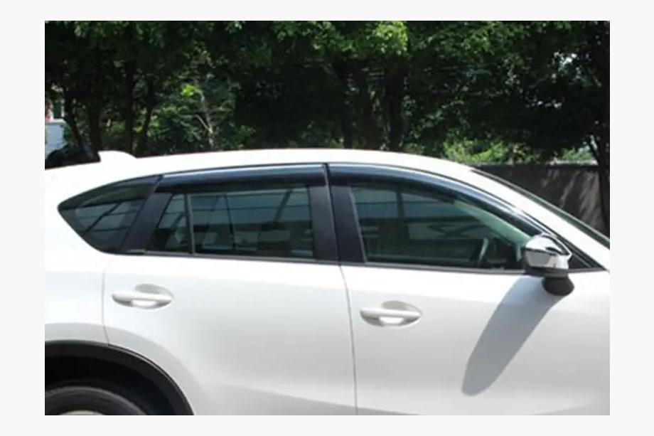 Mazda CX-5 2012-2017 Deflectoare geam cromate (4 buc, Libao) Foto 4