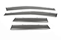 Mazda CX-7 2006-2012 Deflectoare geamuri cu crom (4 buc, Libao) foto 1