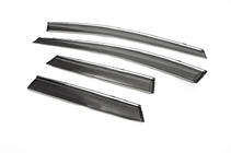 Mazda CX-7 2006-2012 Deflectoare geamuri cu crom (4 buc, Libao) foto 2