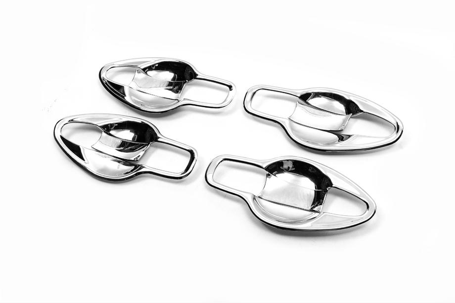 Nissan Qashqai 2014-2021 Capace cromate sub manere Libao (4 buc, plastic) Foto 2