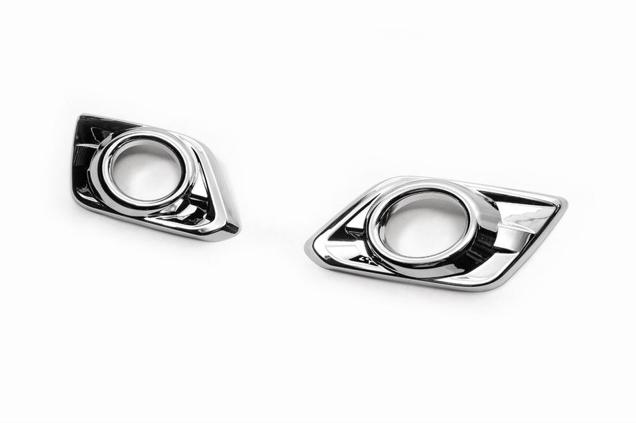 Nissan X-trail T32/Rogue 2014-2021 Capace cromate pentru proiectoare ceata Libao (2 buc, plastic) Foto 6