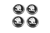 Skoda Stickere pentru capace centrale janta 54mm (4buc) foto 2