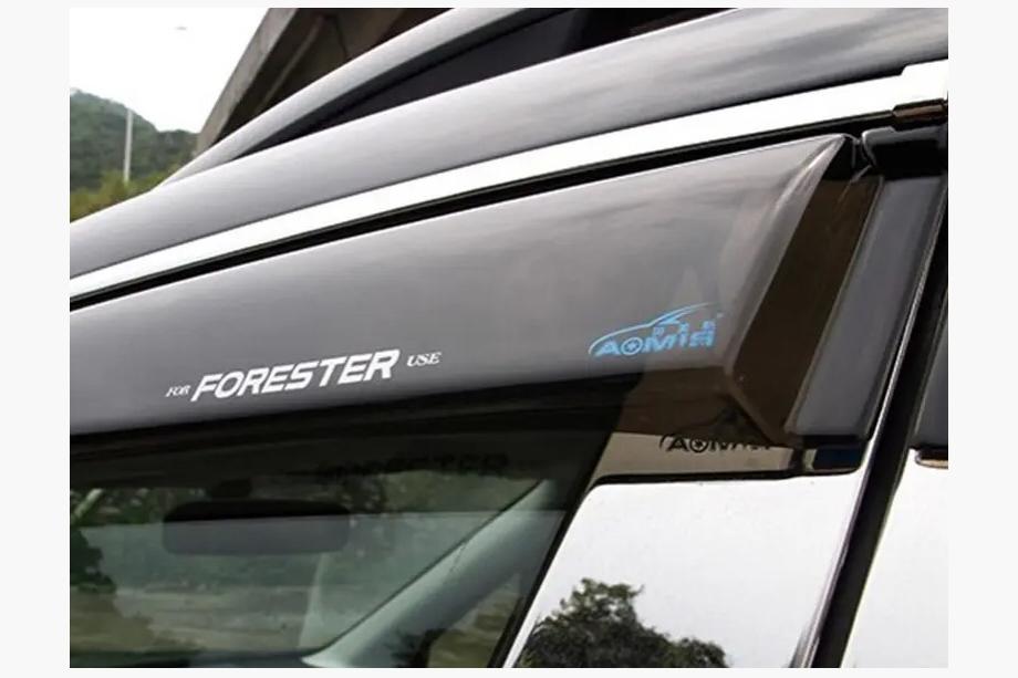 Subaru Forester 2013-2018 Deflectoare geamuri cu crom (4 buc, Aomis) Image