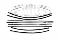 Subaru XV 2011-2017 Molduri stalpi usi Libao (4 buc, plastic) foto 3