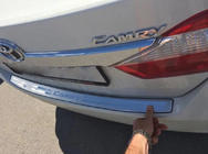 Toyota Camry 2011–2017 Protectie bara spate Libao inox foto 1