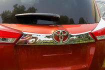 Toyota Rav 4 2013-2018 Ornament cromat deasupra numarului bara Libao 2013-2016 inox foto 2