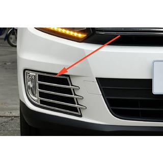 Capace cromate proiectoare ceata Libao 2011-2016 pentru Aziat (2 buc, plastic) Volkswagen Tiguan 2007-2016 foto 1