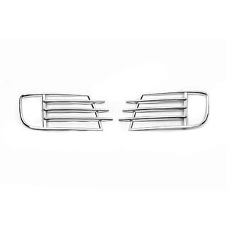 Capace cromate proiectoare ceata Libao 2011-2016 pentru Aziat (2 buc, plastic) Volkswagen Tiguan 2007-2016 foto 4