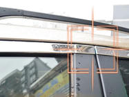 BYD S6 2010-2016 Set complet ornamente geamuri Libao inox foto 3
