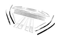 BYD S6 2010-2016 Set complet ornamente geamuri Libao inox foto 7