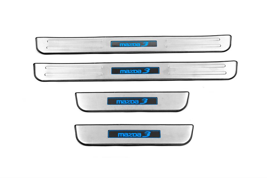 Mazda 3 2009-2013 Praguri Libao LED (4 buc, inox) Image