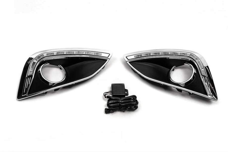 Hyundai IX-35 2010-2015 Insertii Proiectoare Ceata (2 buc, cu LED) Image
