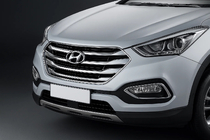Hyundai IX-35 2010-2015 Ornamente cromate protectie bara pentru Tucson Korea 2013-2015 (ABS) foto 1