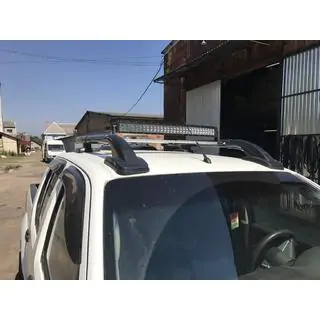 Bare longitudinale cu traverse (2 buc, negre) Toyota Hilux 2006-2015 foto 3