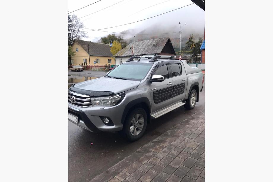 Toyota Hilux 2015- Bare longitudinale cu traverse (2 buc, Crom) Foto 1