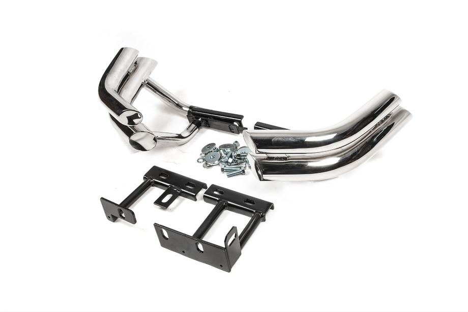 Hyundai Santa Fe 2 2006-2012 Coltare spate duble Libao (inox) Image