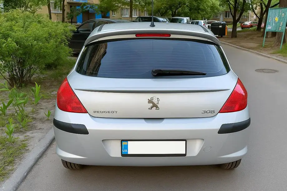 Peugeot 308 2007-2013 Spoiler Libao (Plastic ABS) Image