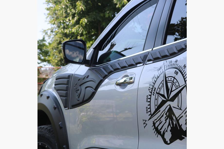 Nissan Navara/NP300 2016- Molduri superioare usa (6 buc, ABS) Foto 6