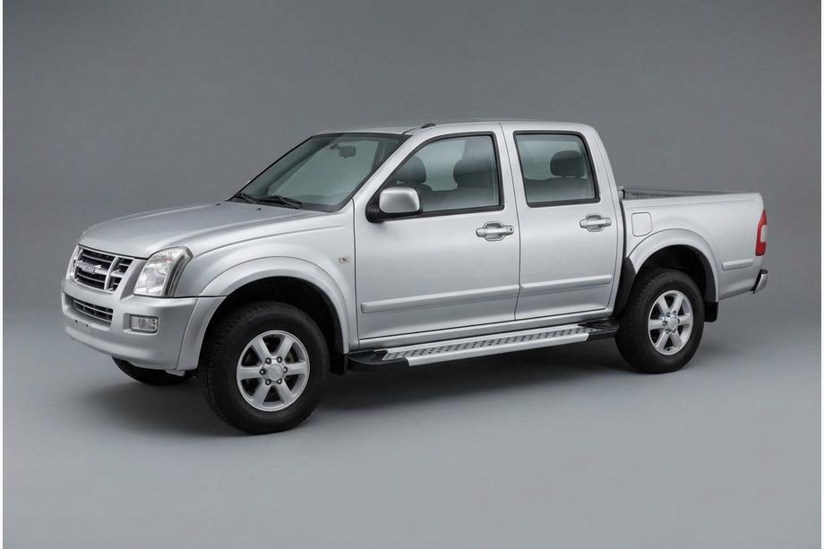 Isuzu D-Max 2002-2011 Praguri Laterale Vision New Grey (2007-2012, 2 buc, Aluminiu) Image