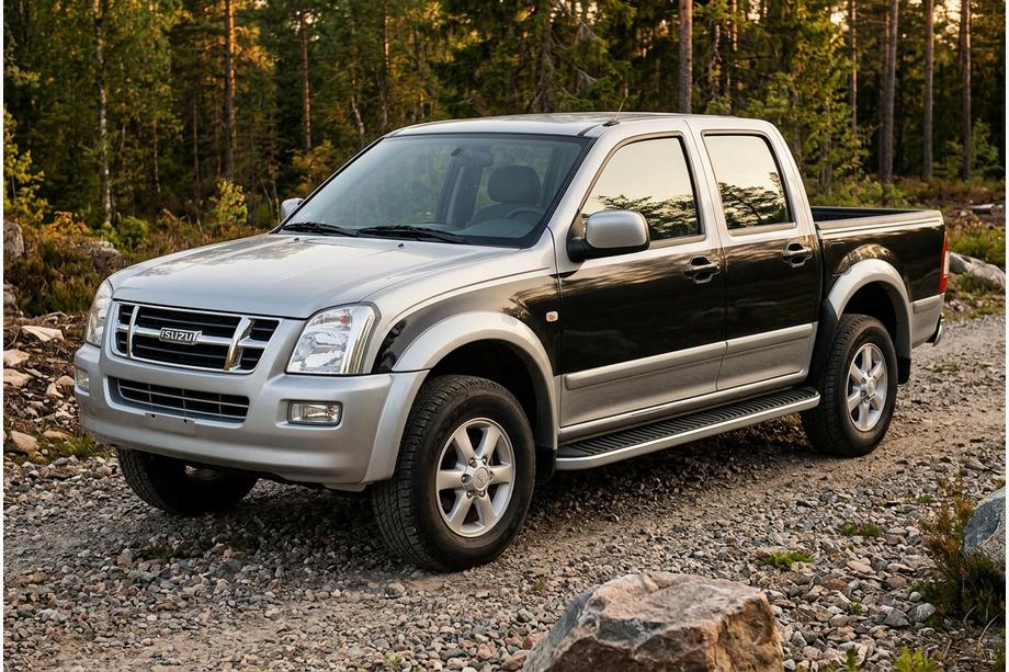 Isuzu D-Max 2002-2011 Praguri Laterale Tayga Grey (2007-2012, 2 buc, Aluminiu) Image