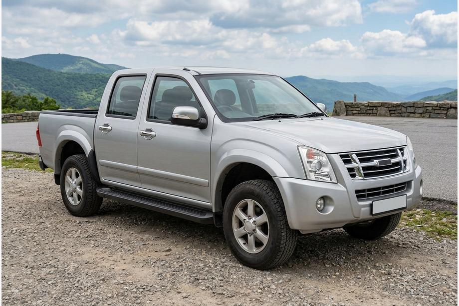 Isuzu D-Max 2002-2011 Praguri Laterale Allmond Black (2007-2012, 2 buc, Aluminiu) Image