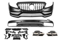Mercedes C-class W205 2014-2021 Body kit cu difuzor V1 (AMG C63-design 2014-2018) foto 1