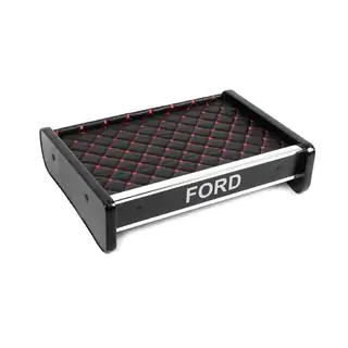 Polita pentru bord (Negru cu cusatura rosie) Ford Transit 1991-2000 foto 3