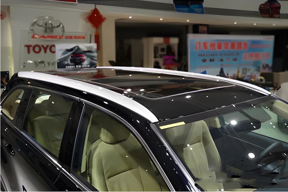 Toyota Highlander 2013-2019 Bare longitudinale integrate gri OEM (plastic ABS) Foto 3