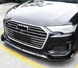 Audi A6 C8 2018–2025 Lip frontal (negru) foto 1