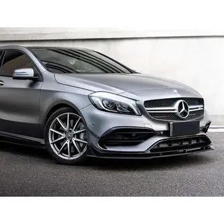 Splitter fata (pentru AMG-Line / A45 AMG HB 2016-2018, negru) Mercedes A-class W176 2012-2018 foto 1