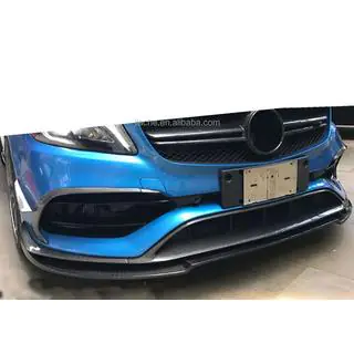 Splitter fata (pentru AMG-Line / A45 AMG HB 2016-2018, negru) Mercedes A-class W176 2012-2018 foto 3