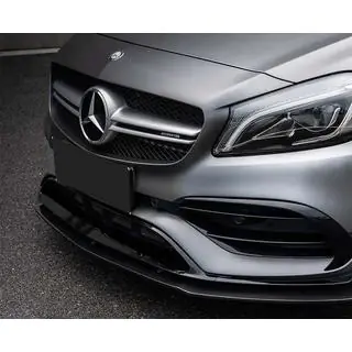 Splitter fata (pentru AMG-Line / A45 AMG HB 2016-2018, negru) Mercedes A-class W176 2012-2018 foto 2