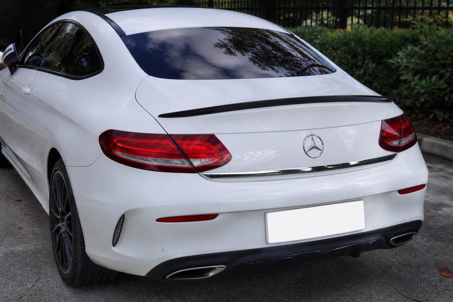 Mercedes C-class W205 2014-2021 Spoiler pentru Coupe (1234 Upgrade, negru) Foto 1