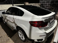 BMW X6 E71 2008–2014 Spoiler Lip (1234 Upgrade, Negru) foto 5
