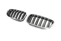 BMW 5 Series F10/F11 2010–2016 Grila rinichi (2 buc, Chrome) foto 1