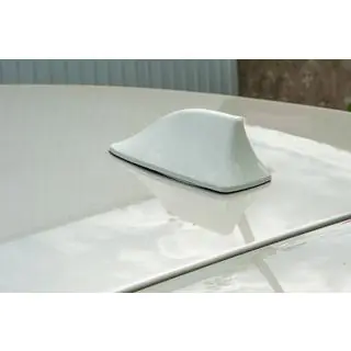 Antena shark fin (alb, ABS) foto 1