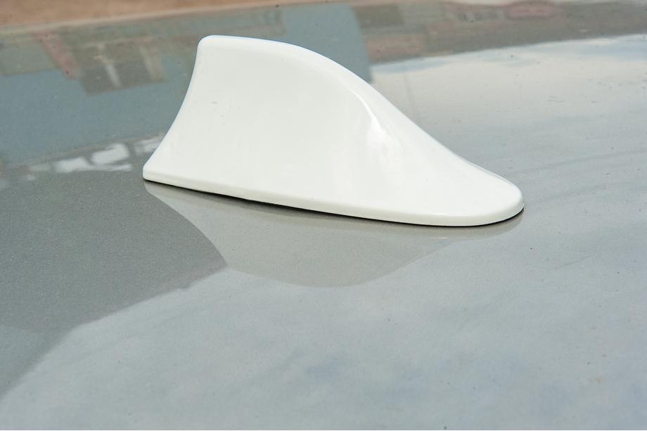 Antena shark fin (alb, ABS) Foto 4