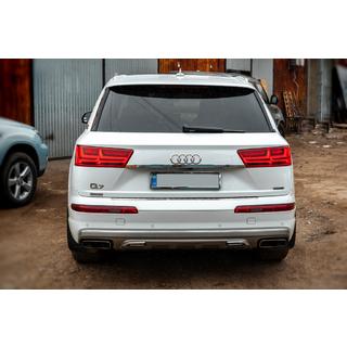 Ornament cromat deasupra numarului (inox) Audi Q7 2015–2026 foto 4