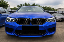 BMW Seria 5 G30/G31 2017–2023 Prize grila Diamond Silver V2 (2017-2020, Rama neagra) foto 1