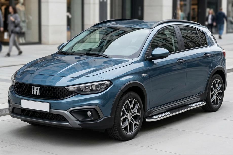 Fiat Tipo Cross 2021- Praguri Laterale Tayga V2 (2 buc, Aluminiu) Image