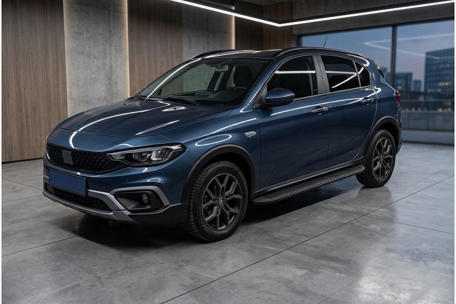 Fiat Tipo Cross 2021- Praguri Laterale Tayga Black (2 buc, Aluminiu) Image