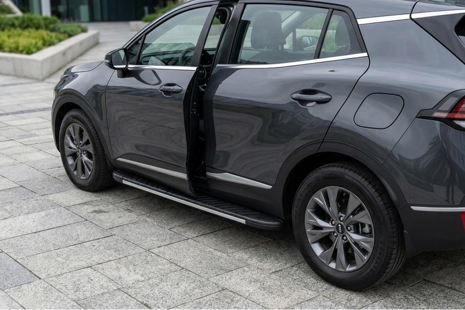 Kia Sportage 2021- Praguri Laterale Bosphore Grey (2 buc, Aluminiu) Foto 1