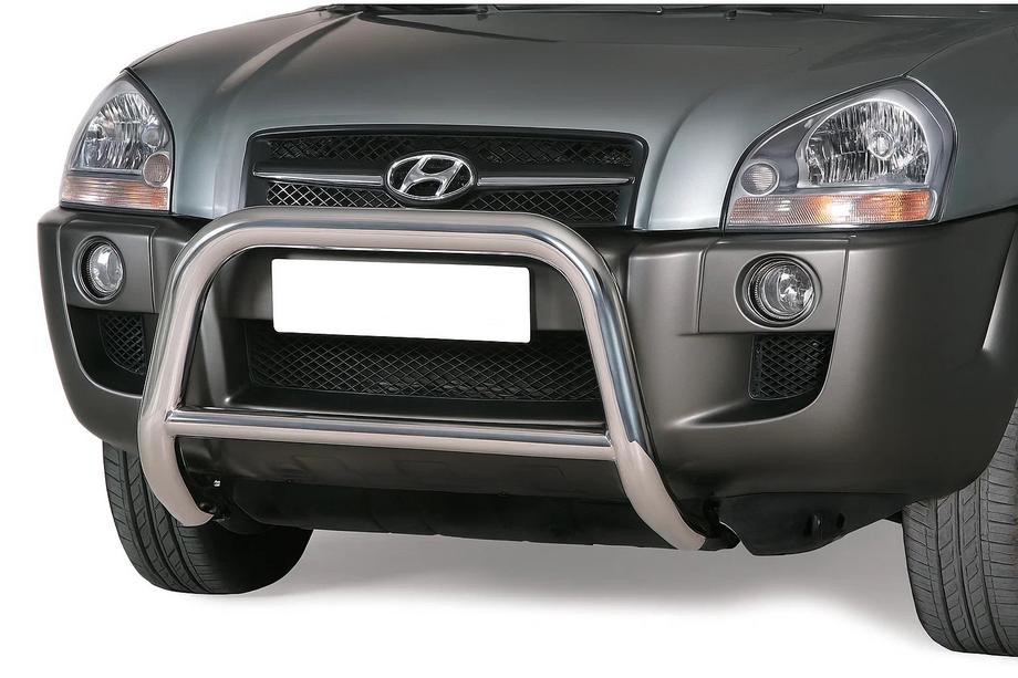 Hyundai Tucson JM 2004- Bullbar Winbo V2 (Otel Inoxidabil) Image