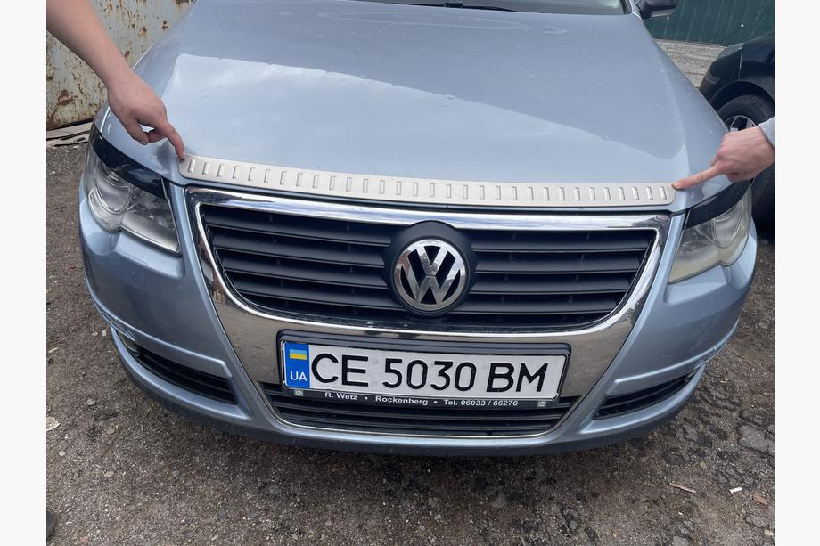 Volkswagen Passat B6 2006-2012 Ornament capota (1 buc, inox) Foto 1
