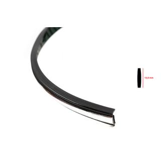 Molding negru cu insertie cromata la metru sal32 (1 metru, 13.5 mm) foto 2