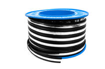 Molding negru pentru usa cu banda cromata la metru sal16a (1 metru, 27 mm) foto 3