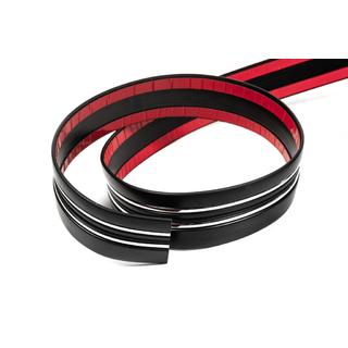 Molding negru pentru usa cu insertie cromata la metru sal97 (1 metru, 54 mm) foto 1
